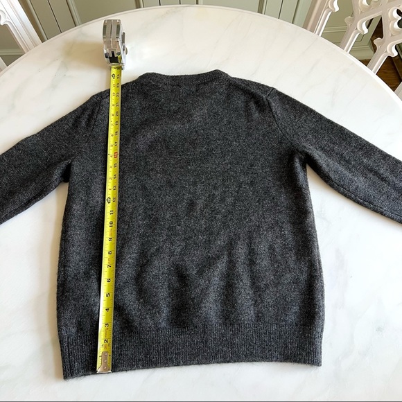 Banana Republic Fluffy Metallic Crewneck Sweater Dark Charcoal Sz XS - Picture 9 of 9